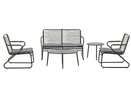 Hermes loungeset - 5-delig - carbon black - moss green