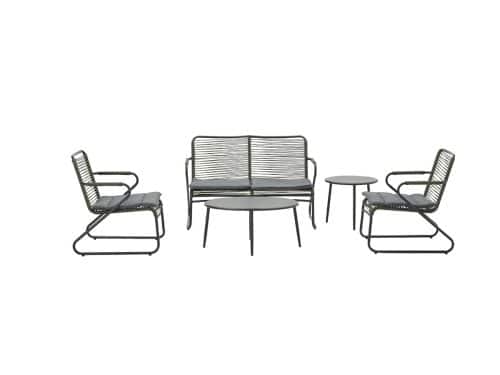 Hermes loungeset 5-dlg c.bl/rope moss gr dia. 5mm/mystic gr Garden Impressions - Garden impressions
