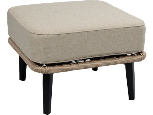 Hocker Isabel | Sand/Black | Rope