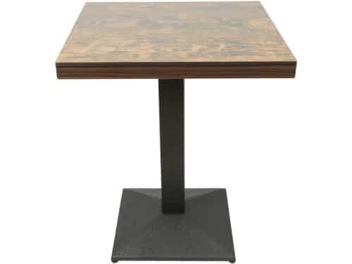 Hoge Bartafel Vierkant 75cm Metalen Pubtafel voor 4 Personen