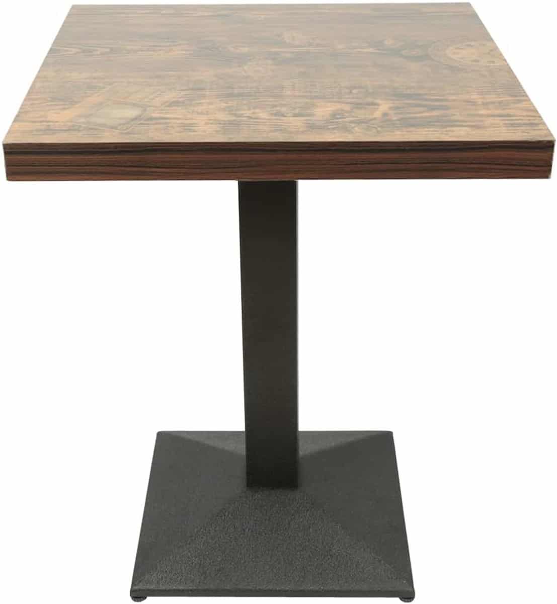 hoge bartafel vierkant 75cm metalen pubtafel voor 4 personen