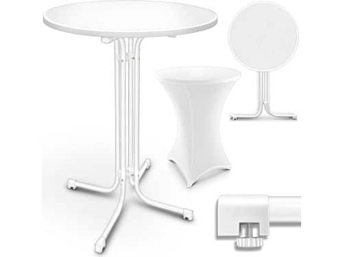 Hoge Klaptafel Rond Ø60 cm - Weerbestendige Bistrotafel voor Feest