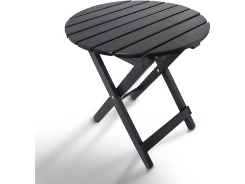 HOMESTEAD Opklapbare Adirondack ronde tafel, patio bijzettafel, FSC acaciahout