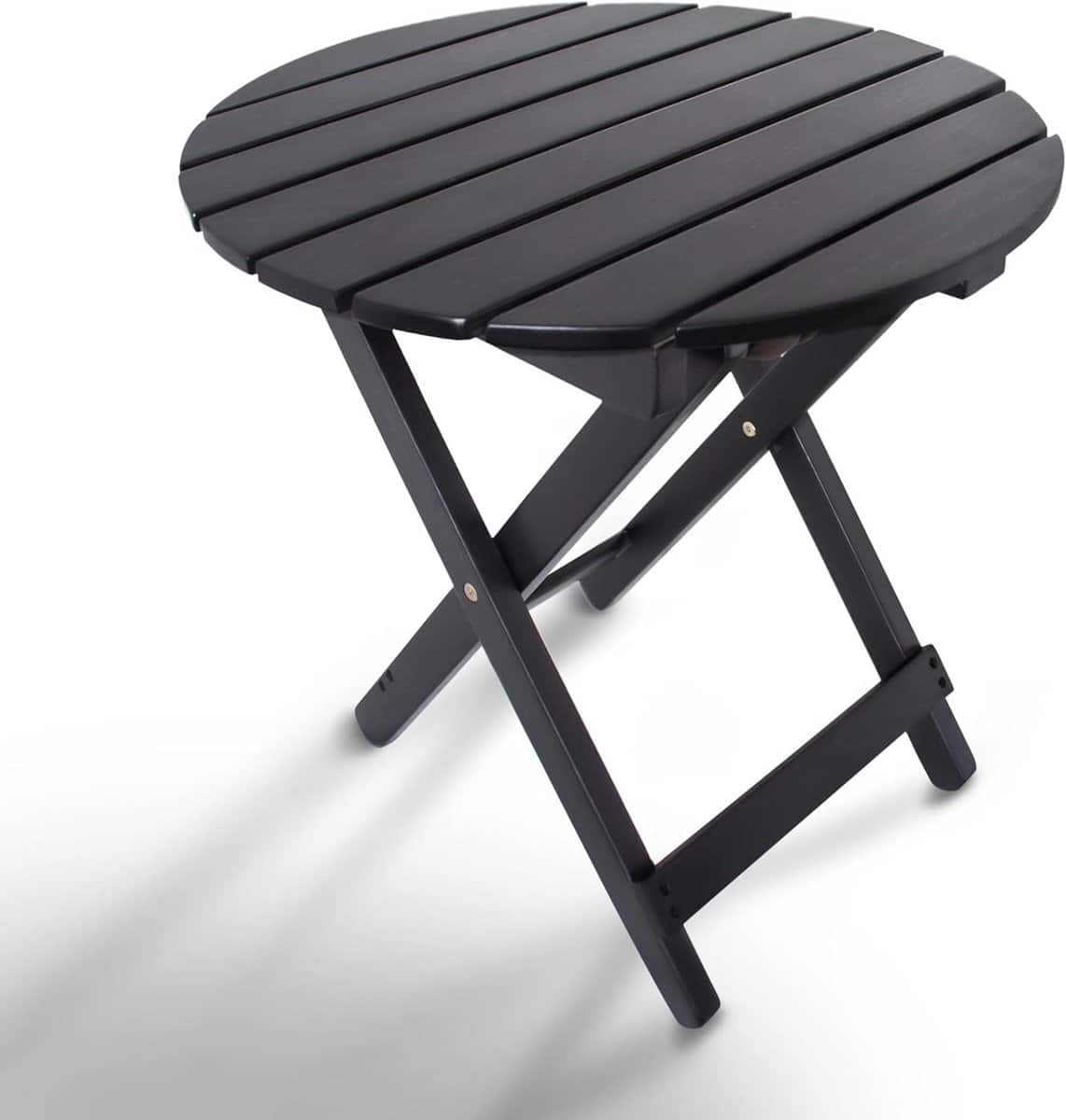 homestead opklapbare adirondack ronde tafel, patio bijzettafel, fsc acaciahout