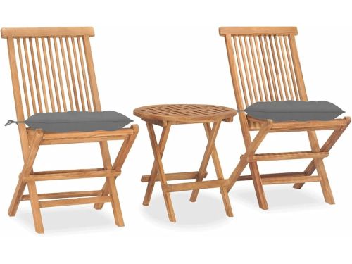 Houten Balkonset - Tuinmeubelset Zitgroep - Buiten Zitten - Inklapbaar