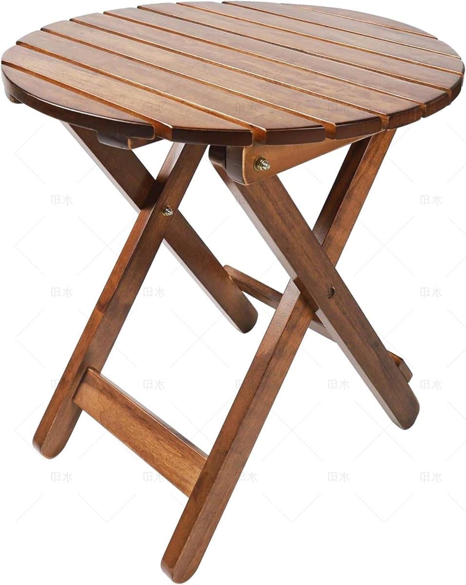 houten bijzettafel rond kleine klaptafel buitenmeubilair geen