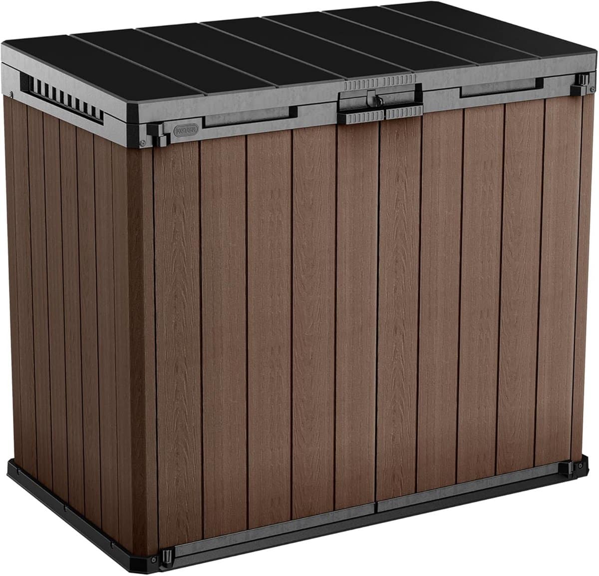 houten houtlook opbergbox voor tuin en buitenruimte groot volume