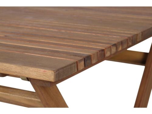 Houten Klaptafel Falun 80x80 cm - Acacia Hout, Olie Afwerking