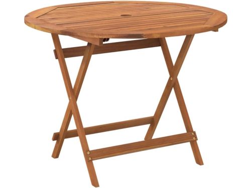 Houten Klaptafel - Ronde Eettafel - Buiten Eten - Duurzaam