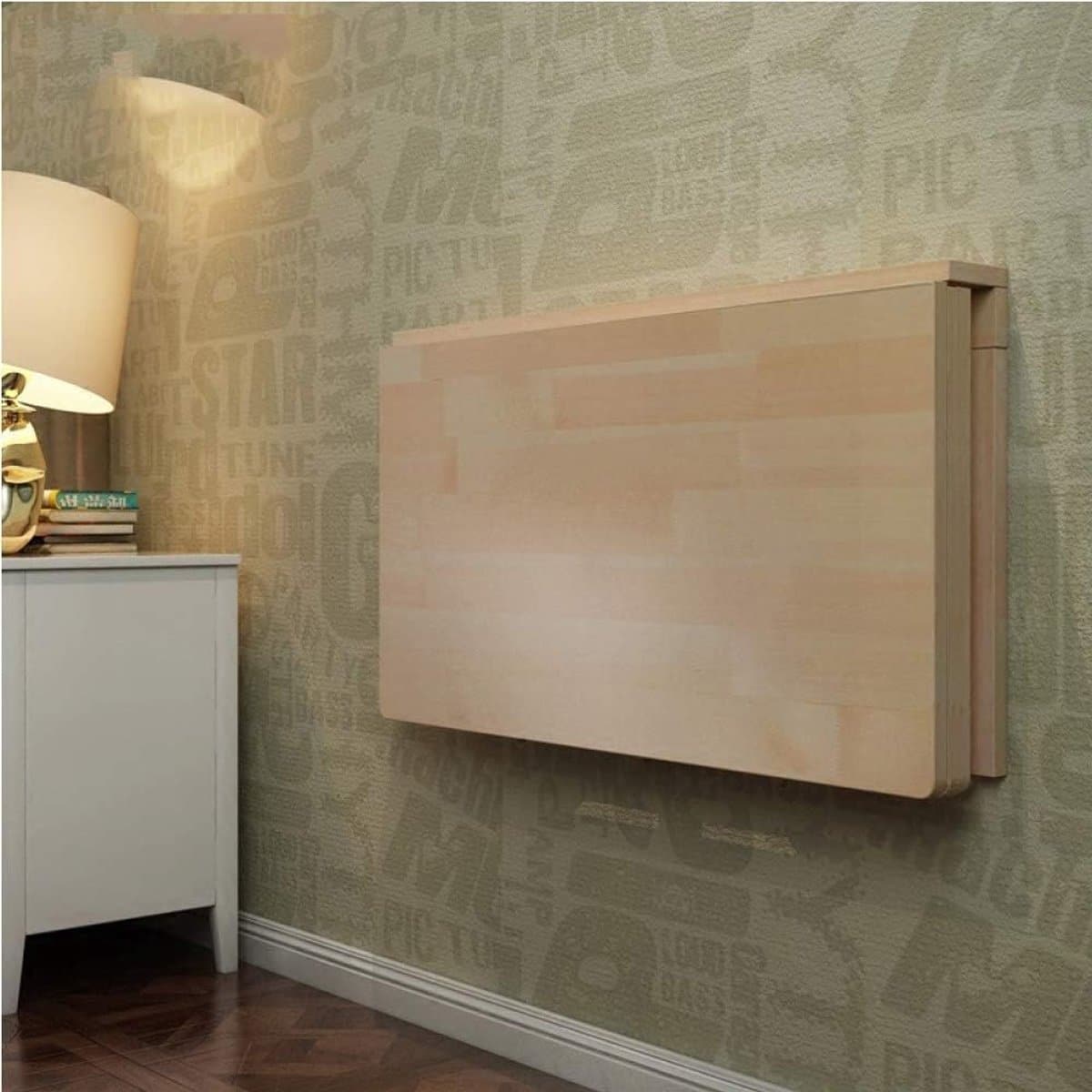 houten klaptafel wandmontage tafel kleine ruimtes opvouwbaar