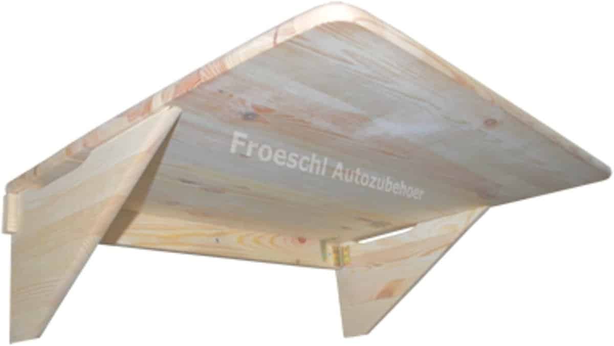 houten klaptafel wandtafel balkon ruimtebesparend werken inklapbaar