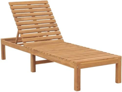 Houten Ligbed - Lounger Tuinstoel - Ontspannen Buiten - Massief