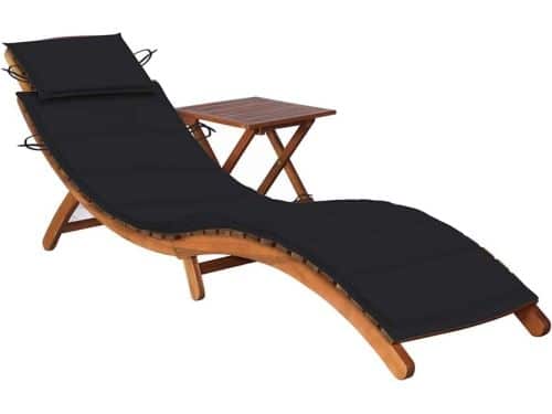 Houten Ligbed - Relaxstoel Buiten - Terras Ontspanning - Inklapbaar