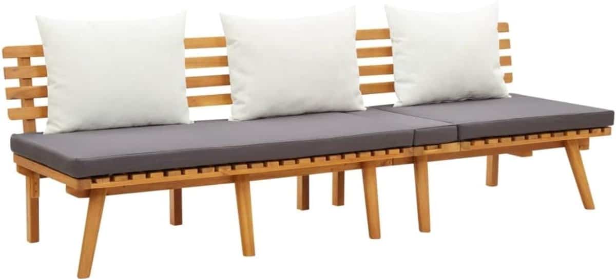 houten ligbed tuin lounger ontspannen buiten verstelbaar