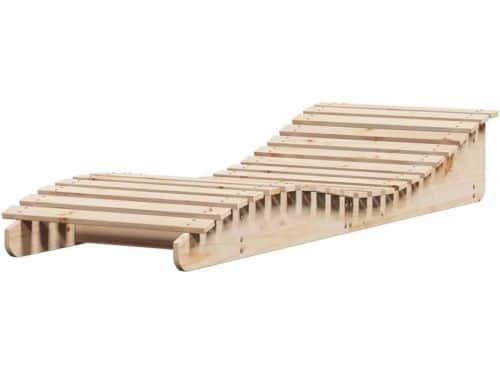 Houten Ligbed - Zonnebed Tuinstoel - Ontspannen Buiten - Massief