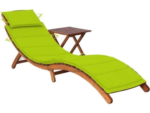 Houten Ligbed - Zonneligstoel Relaxstoel - Buiten Ontspannen - Inklapbaar