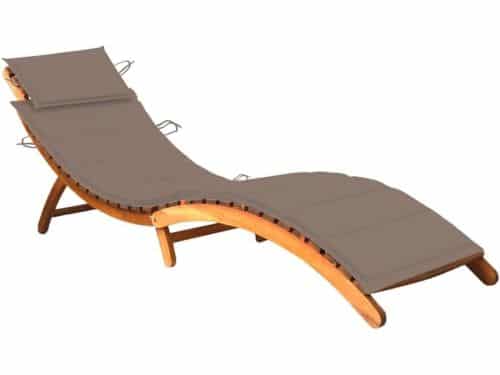 Houten Ligstoel - Opvouwbare Lounger - Buiten Ontspannen - Ergonomische