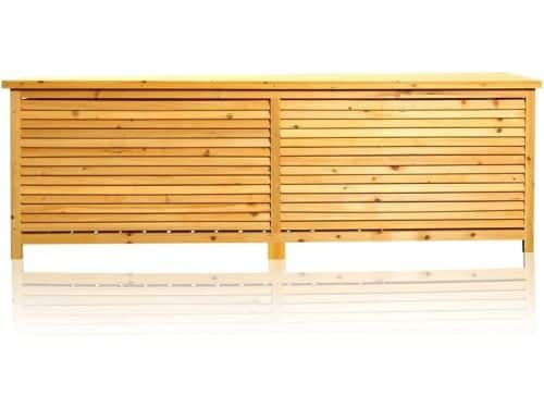 Houten Opbergbox met Inklapbaar Deksel - Regenbestendige Tuinkist 170 x