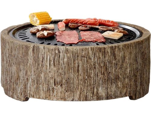 Houtskool BBQ Grill en Roker met Tafelblad - 15 Inch