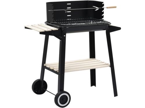 Houtskool BBQ Stand - Grill Met Wielen - Buiten Koken