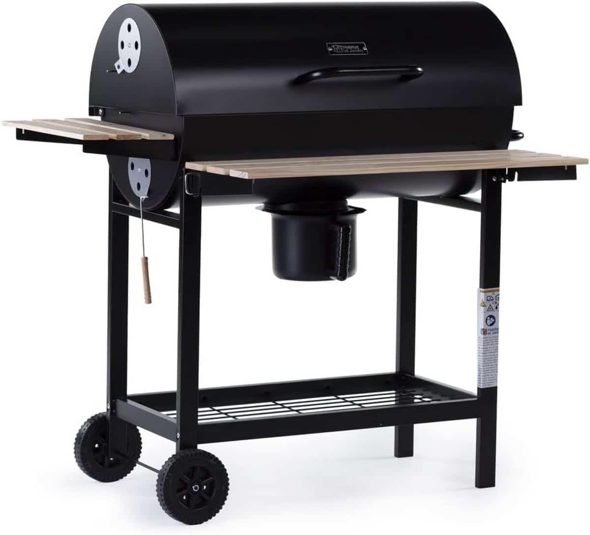 houtskool bbq xxl met zijplanken 95 x 63 x