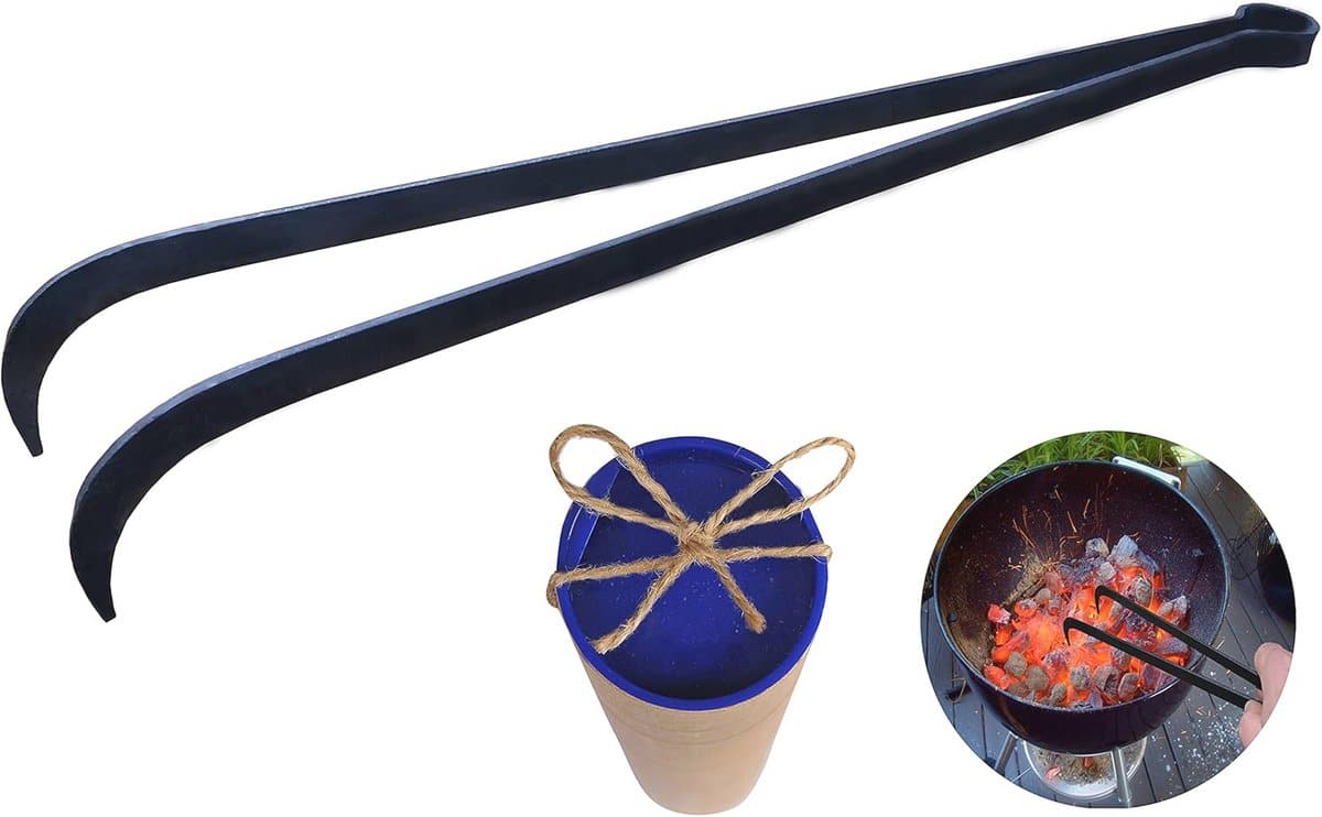 houtskool tang voor bbq 15,5 inch, ideaal voor het