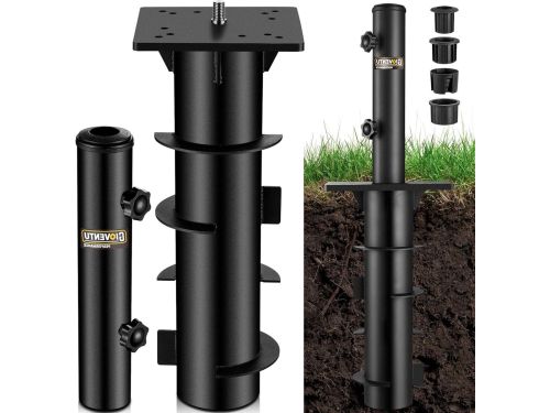 In de grond parasolvoet met paraplustandaard buis, universele in de