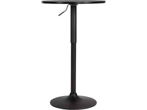 In hoogte Verstelbare Bartafel Rond met Stevige Metalen Voet