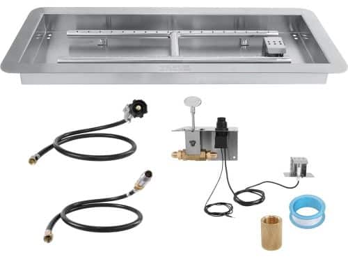 Inbouw Vuurschaal - Gas Brander - Terras Verwarming - Roestvrij