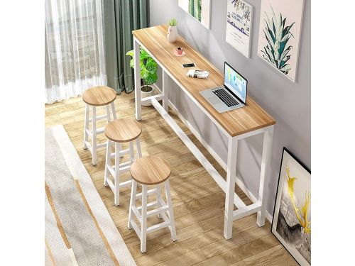 Industriële bartafel - Massief houten tafel - Eten en borrelen