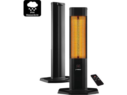 Infrarood Carbon Staande Warmtestraler 2000 Watt met Afstandsbediening en Thermostaat