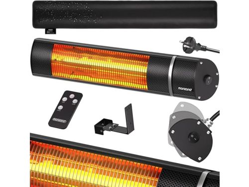 Infrarood Terrasverwarmer 2000W met Afstandsbediening en 90° Kantelbaar