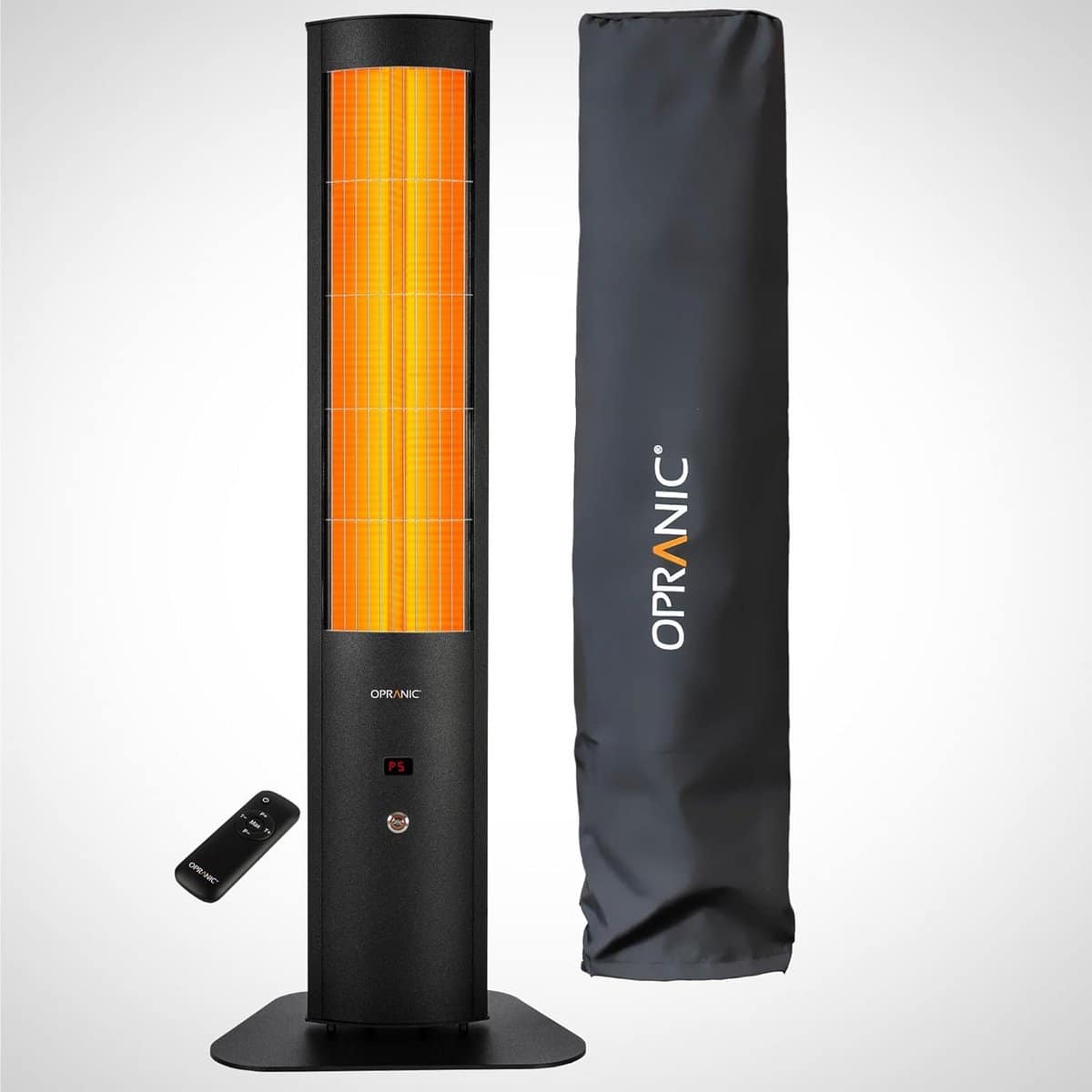 infrarood terrasverwarmer met standaard 2300w 5 warmtestanden & afstandsbediening