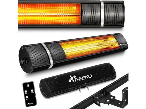 Infrarood Verwarming 2000W met Afstandsbediening voor Binnen en Buiten, Wandmontage