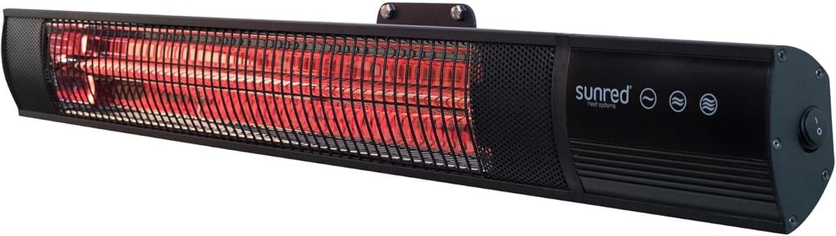 infrarood wandverwarming 2500w terrasstraler met app bediening en timer