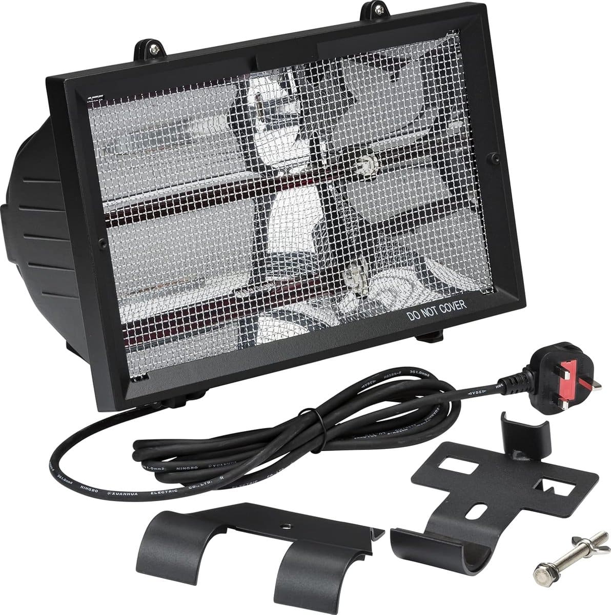 infraroodverwarming buiten met netrooster en 1300 w vermogen