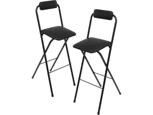 Inklapbare Barkruk - Hoge Klapstoel - Ruimtebesparend Zitten - Met