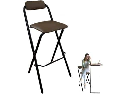 Inklapbare Barkruk - Hoge Kruk - Thuisgebruik - Met Rugleuning