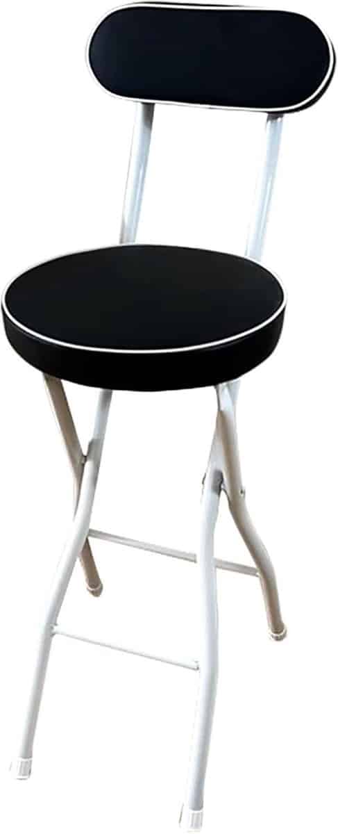 inklapbare barkruk klapstoel met rugsteun aanrecht of bar