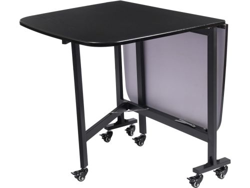 Inklapbare Eettafel en Klaptafel Rechthoekig 120x80 cm met 6 Zwenkwielen