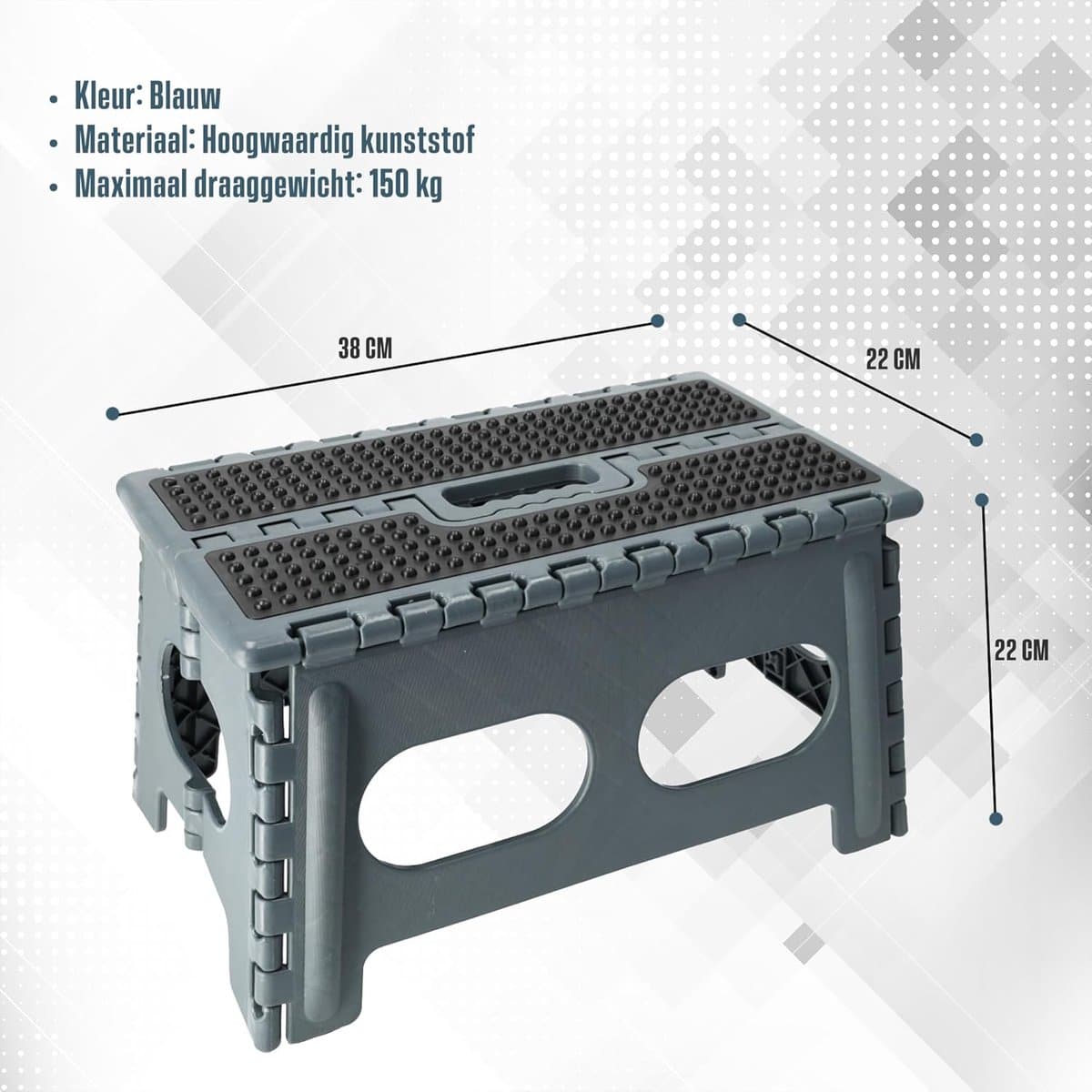 inklapbare keukenkrukjes opstap krukjes veilig bereiken stapelbaar