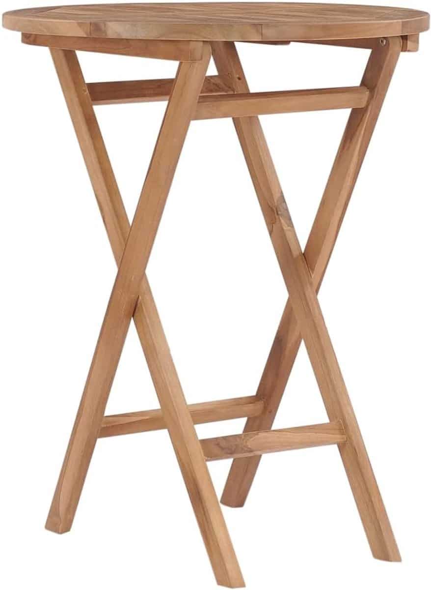 inklapbare tuintafel houten bijzettafel buiten genieten weerbestendig