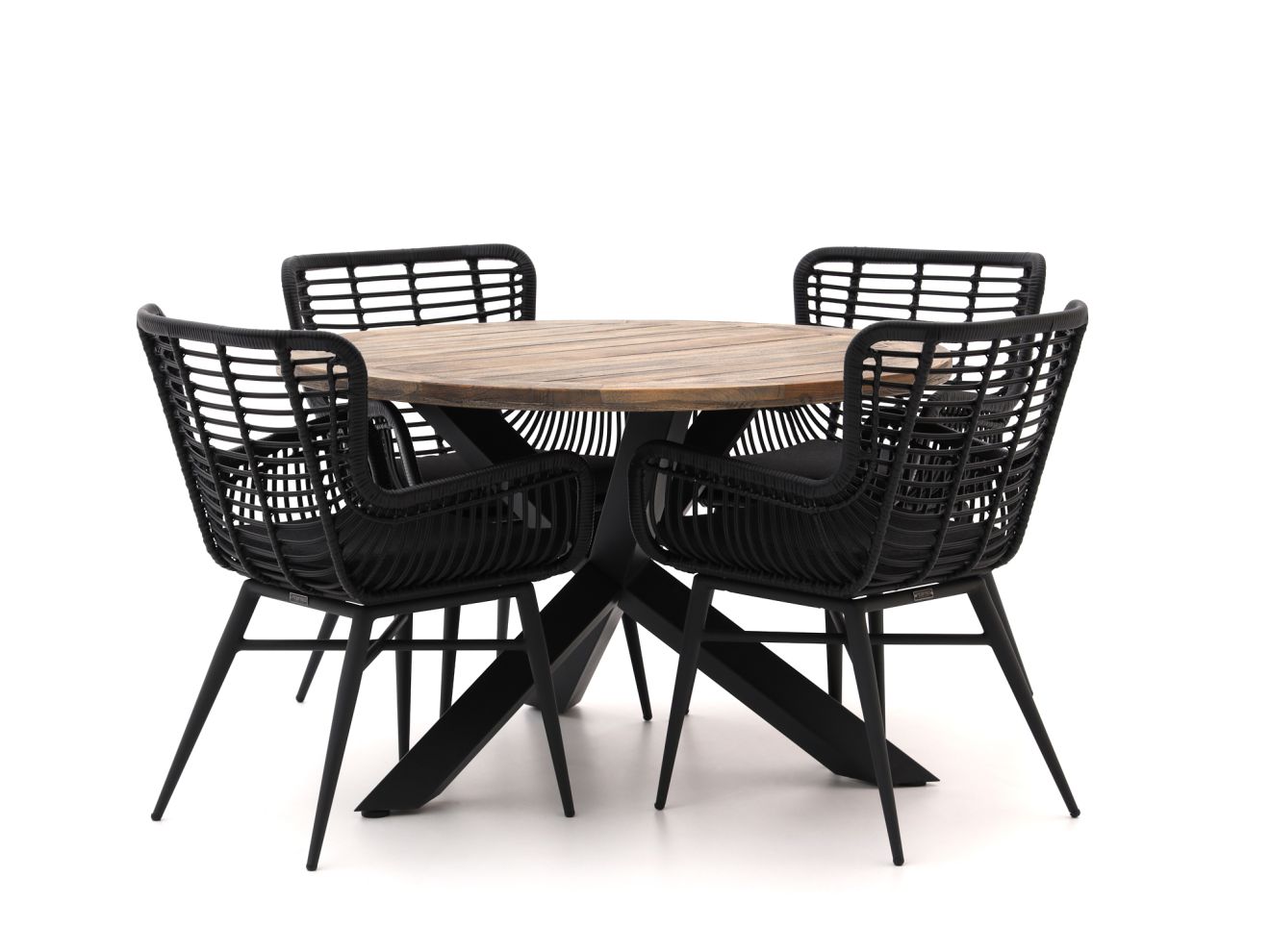 intenso asti/rough y Ø120cm dining tuinset 5 delig laagste prijsgarantie!