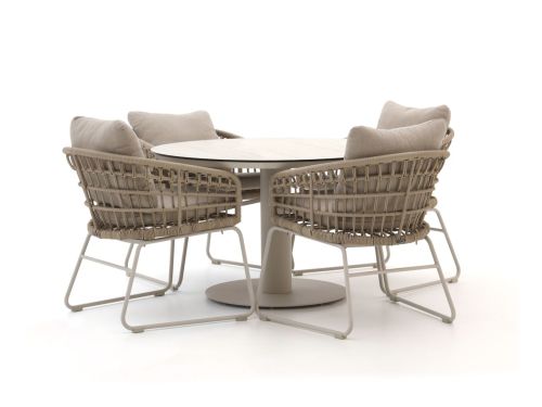 Intenso Trofarello/La Fonte ø120cm dining tuinset 5-delig - Laagste prijsgarantie!