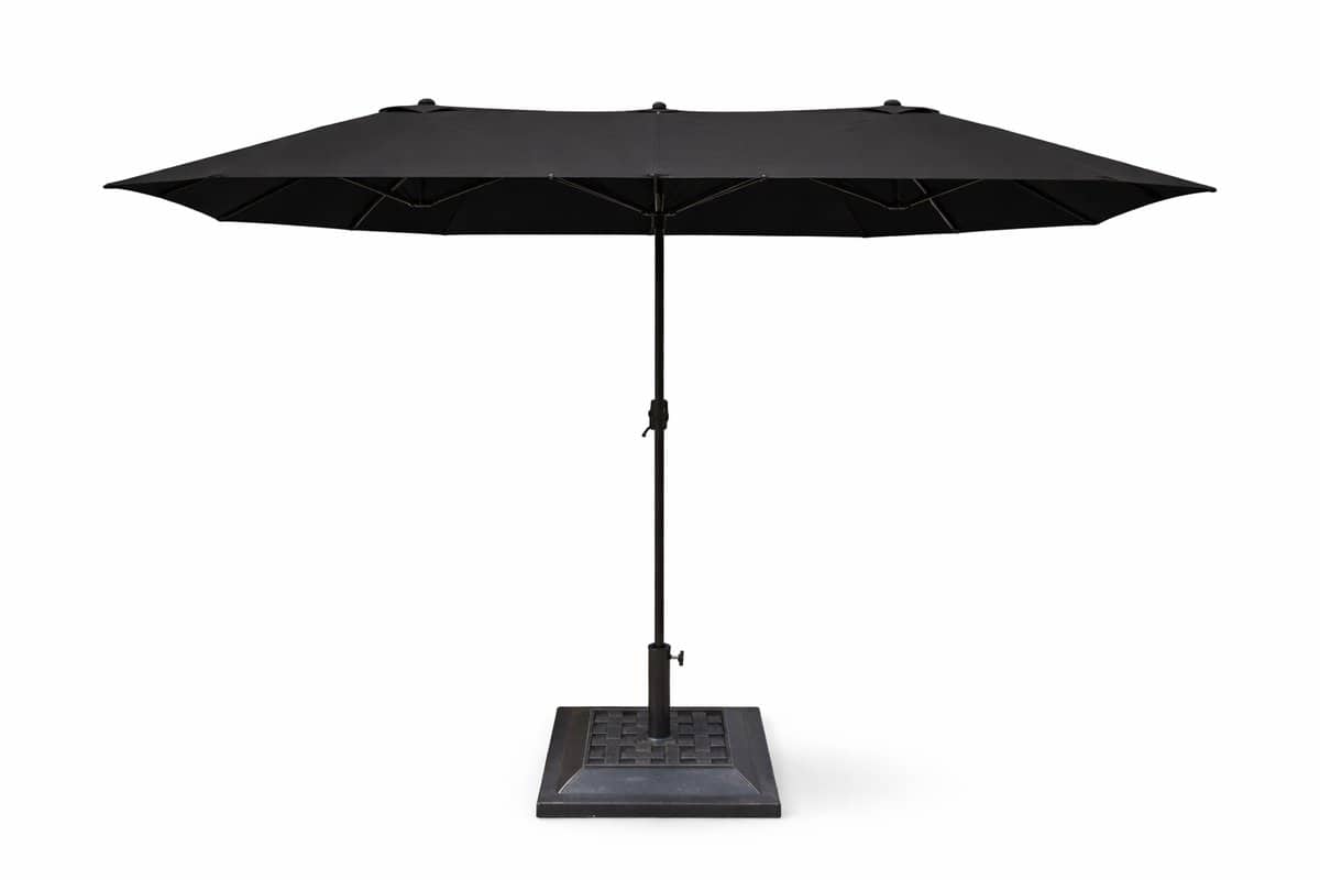jurrys dubbele parasol 460×270 cm xxl inclusief luxe parasolvoet