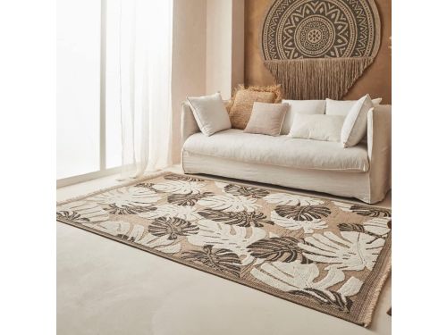 Jute Look Tapijt - Buitenkleed Vloerkleed - Woonkamer Terras Decoratie