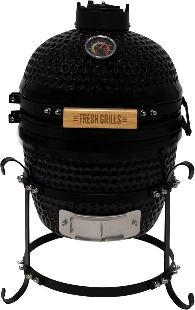 kamado bbq 13 inch zwarte keramische mini oven