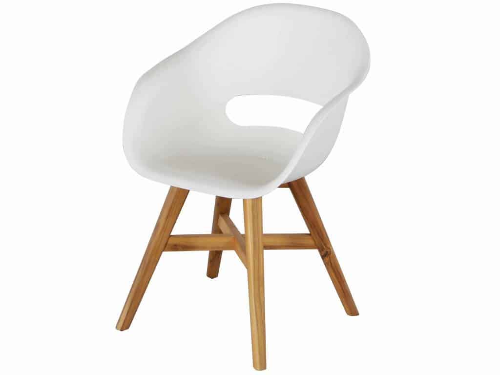 karlstad dining tuinstoel kunststof wit