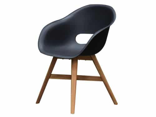 Karlstad dining tuinstoel kunststof zwart