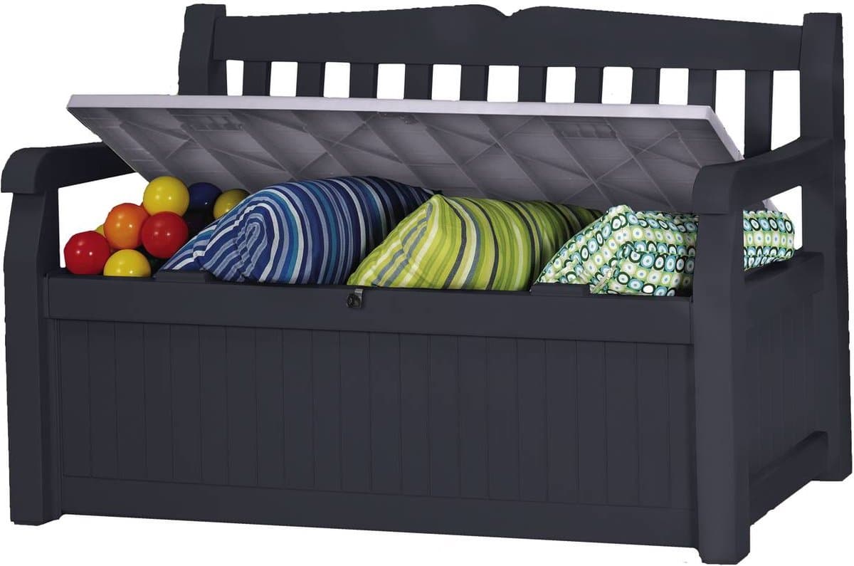 keter eden garden bench opbergbank 265l 140x60x84cm